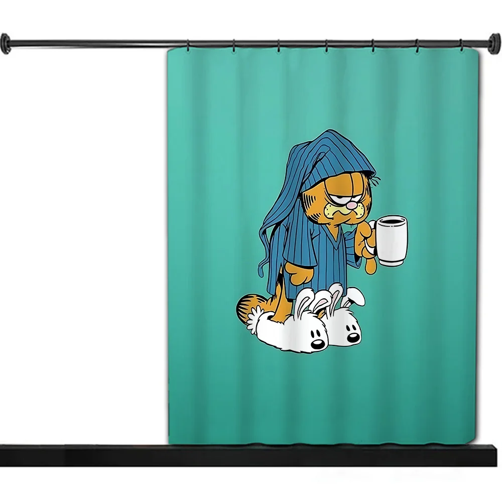 The G-Garfield S-Show Shower Curtain Waterproof Polyester Fabric Paint Colorful Bath Curtains Home Bathroom Curtain With Hook