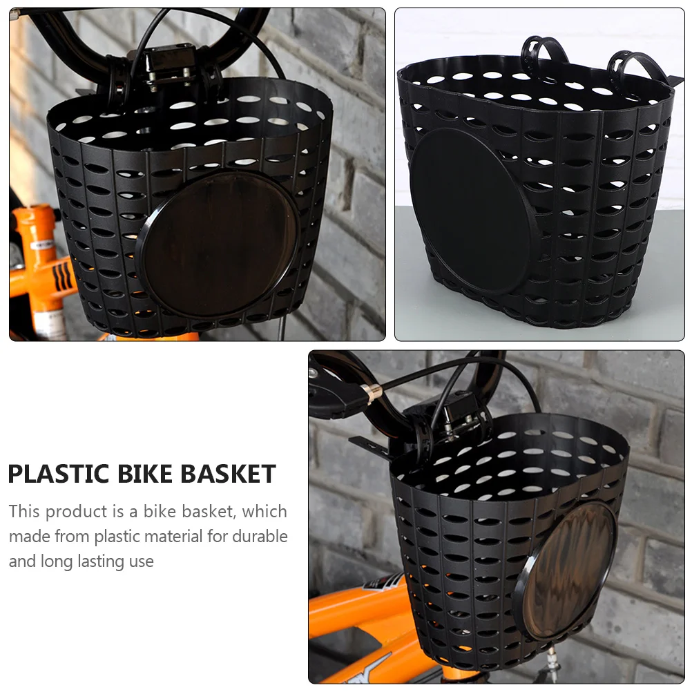 

2 Pcs Bicycle Basket Stable Bike Front Storage Supply Container Accessory Resin Children for