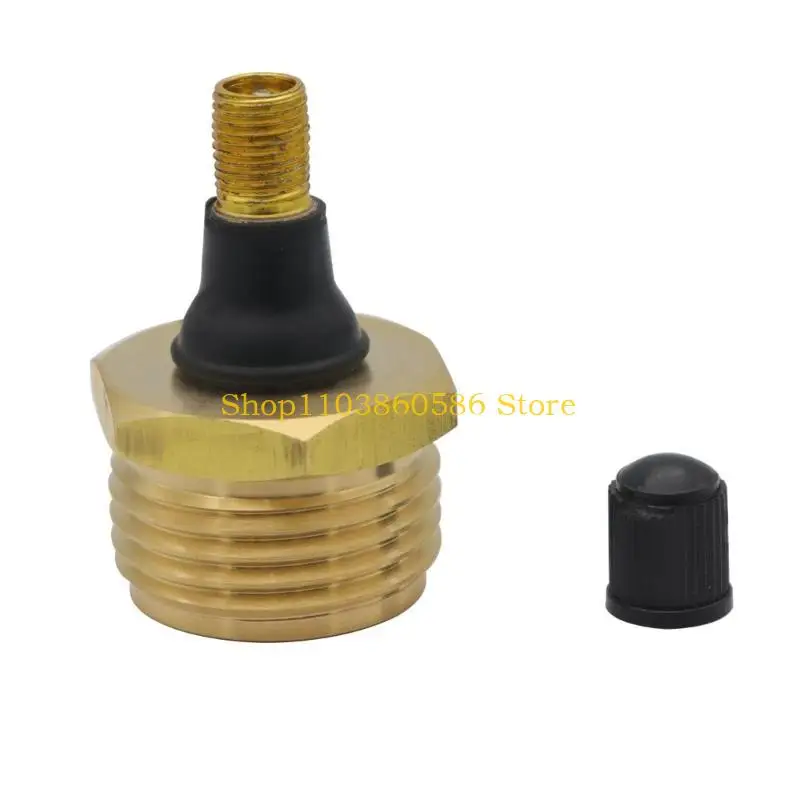 

242A Brass Blow Out Adapter Air Compressor Connector Water Line Adapter for Winterizing Campers & Preventing freeze Pipes