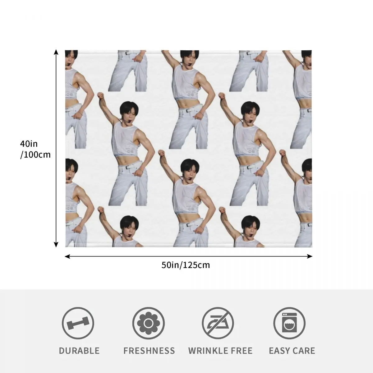 TAEMIN Shinee مذنب رمي بطانية فضفاضة فروي المعزي البطانيات المرجحة