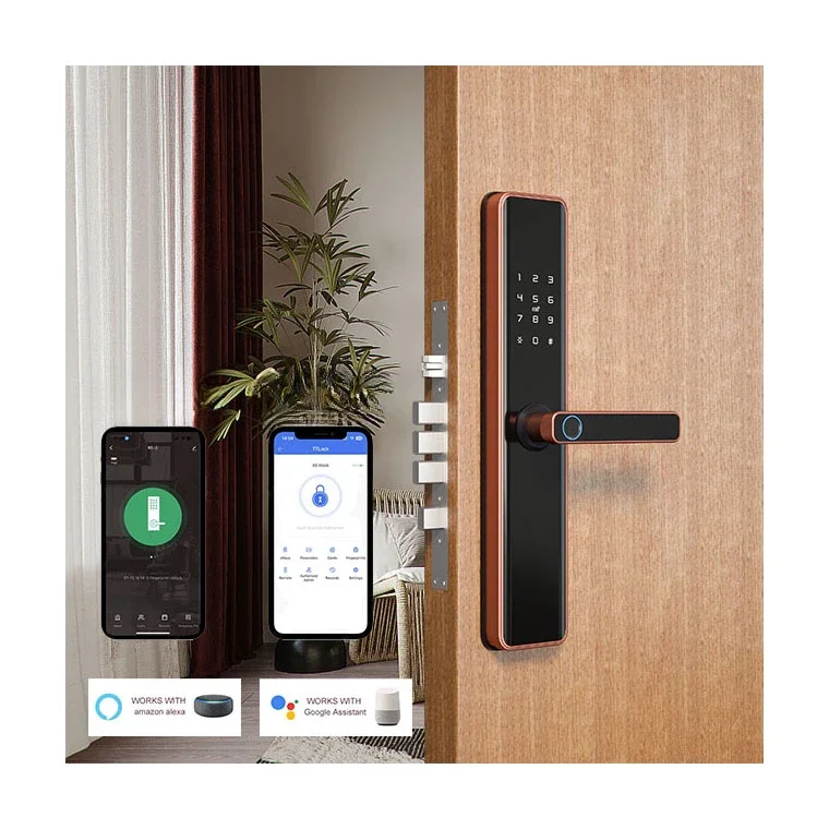 

ANG Cerraduras Inteligentes Puerta Interior Smart Lock Aluminum Door TTLock Fingerprint Smart Door Lock