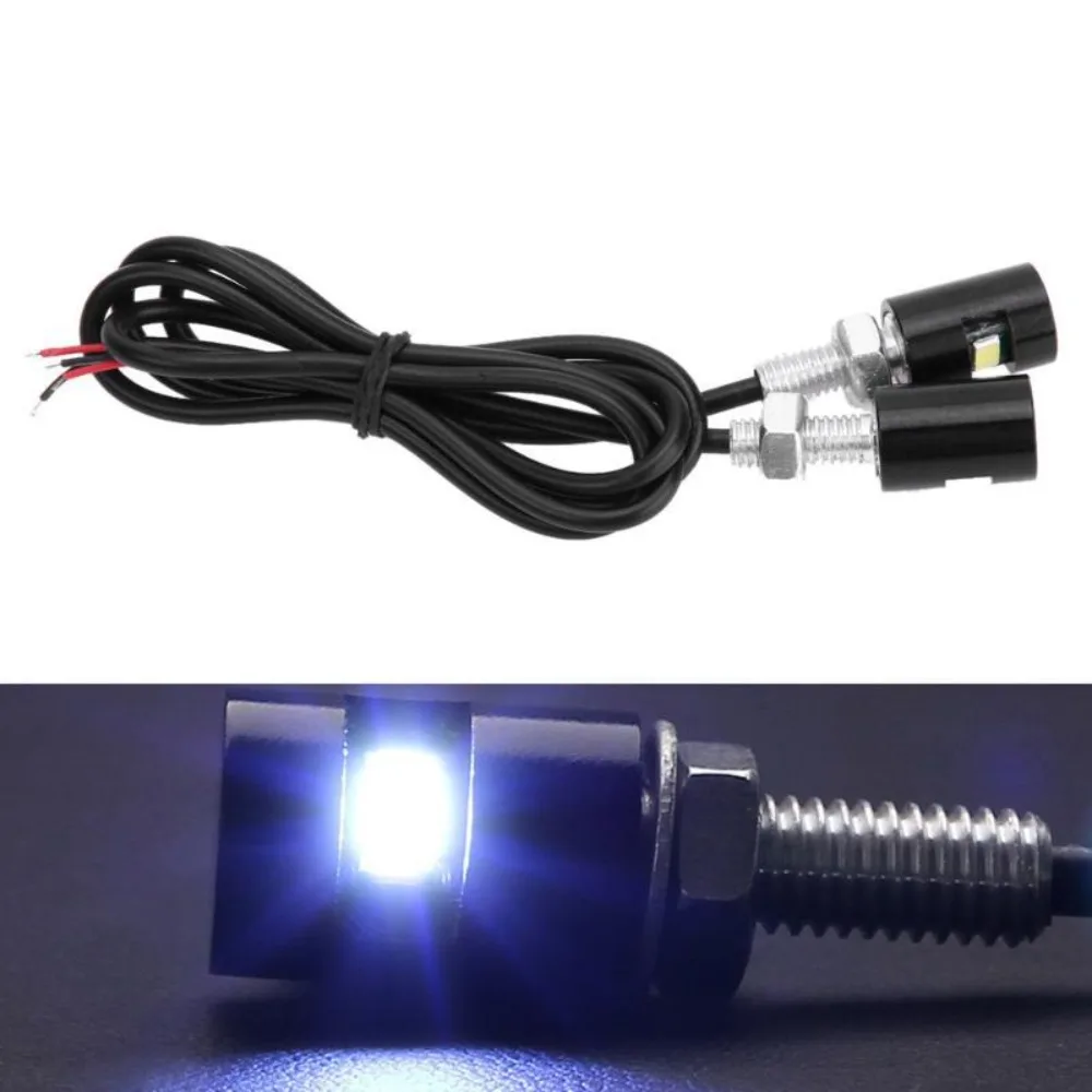 Lamps Light Source Car Motorcycle Number License Plate Lights 12V LED Auto Tail Front Screw Bolt Bulbs Motorcycle LED