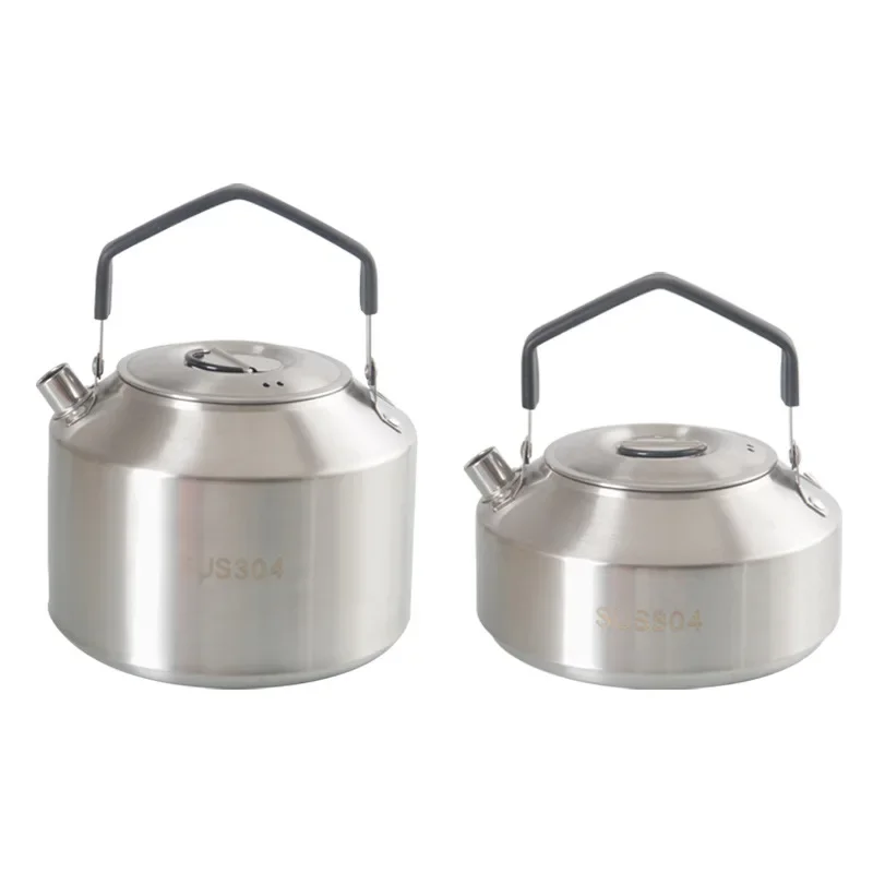 304 stainless steel outdoor kettle portable tea kettle self-driving camping equipment picnic kettle