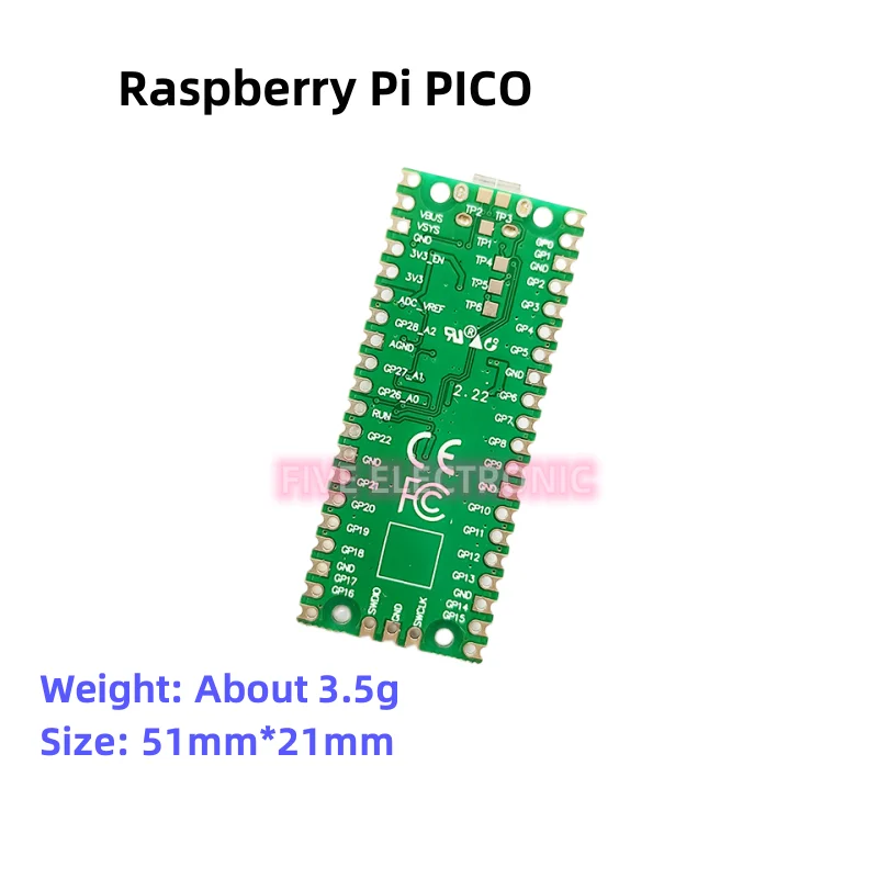 The Raspberry Pi PICO Development Board The Dual-Core RP2040 Supports Mciro Python