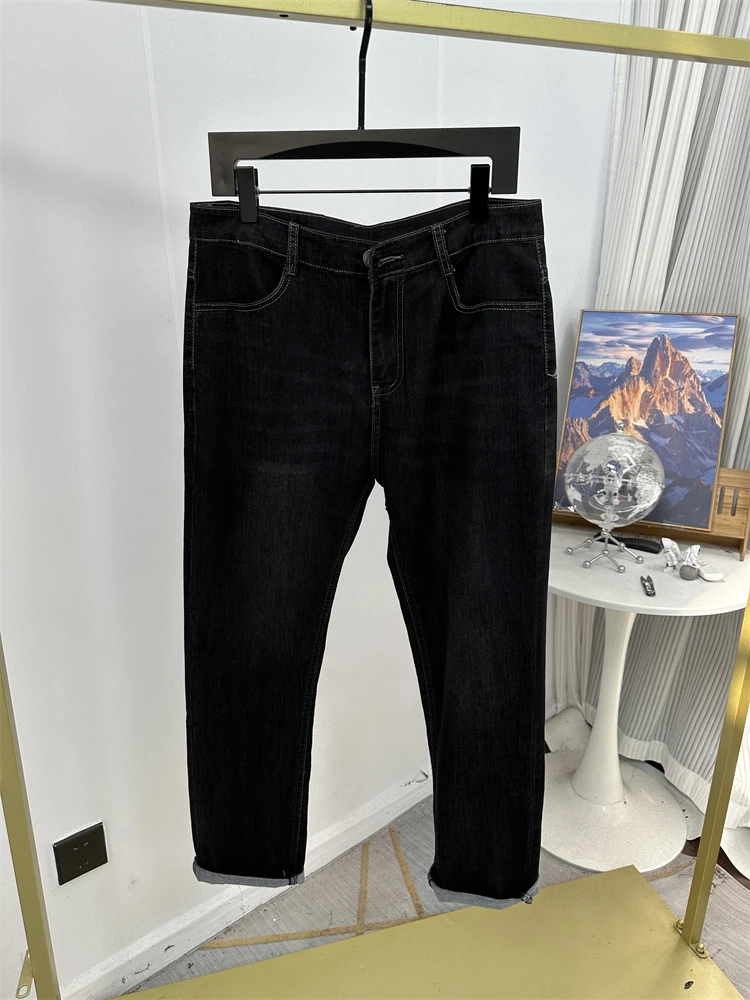 

Comfortable Men's Straight Leg Jeans Casual Pants Versatile Basic Spring Summer New Arrival Youth Fashion Long Trousers