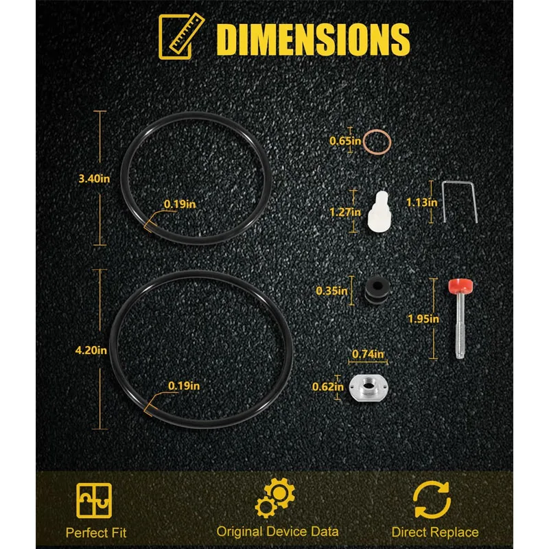 Air Motors pump Repair Kit 206728 Fit for Graco Fireball Pumps That Read Monarch or Fireball 300, Used for Fire-Ball and Monark