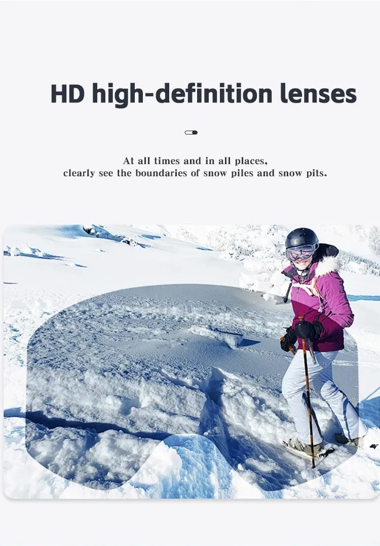 Karos Magnetische Skibrille Doppelschicht Anti-Beschlag UV400 Schutzbrille für Männer und Frauen Snowboard Schneemobil Wintersport-Brillen – Detail 6