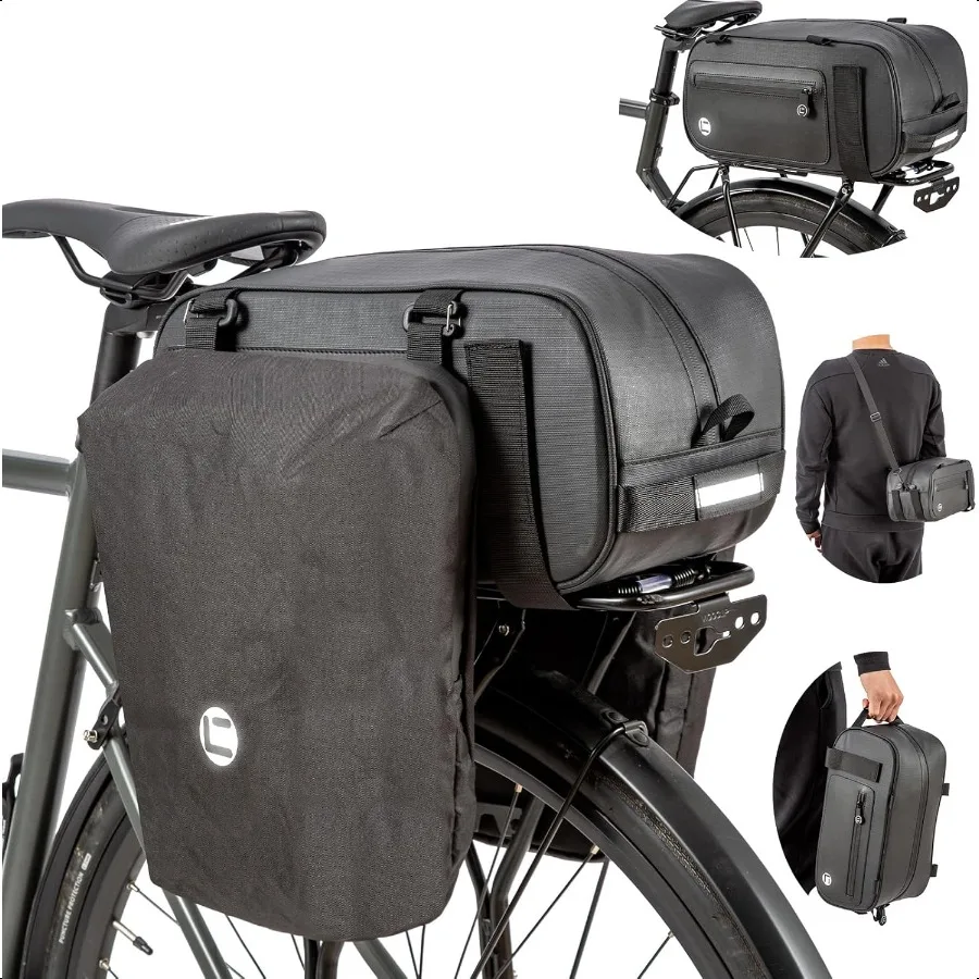 

HuiJuKeJi велосипедные задние грузовые сумки 3в1 многофункциональный велосипедный багажник 26л корзина для хранения седельная сумка со светоотражающими полосками вода