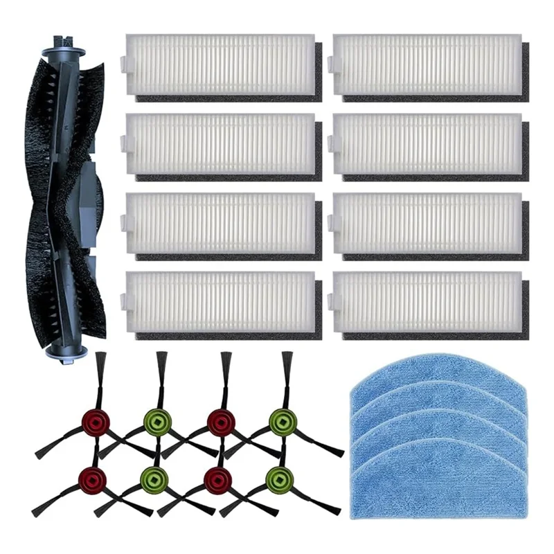 A005-Vervanging Accessoires Kit Voor Tikom G8000/G8000 Pro Robot Vacuüm Onderdelen Hepa Filter Zijborstel Mop Pad
