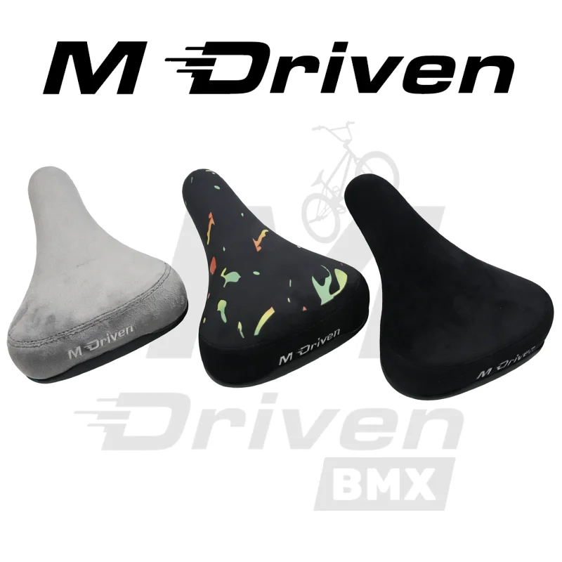 M Driven BMX-Sattel Professioneller BMX Freestyle-Sattel Breiter Verdickter Doppelschienen-Flanell-Sattel für Hochintensives Fahren – Detail 1