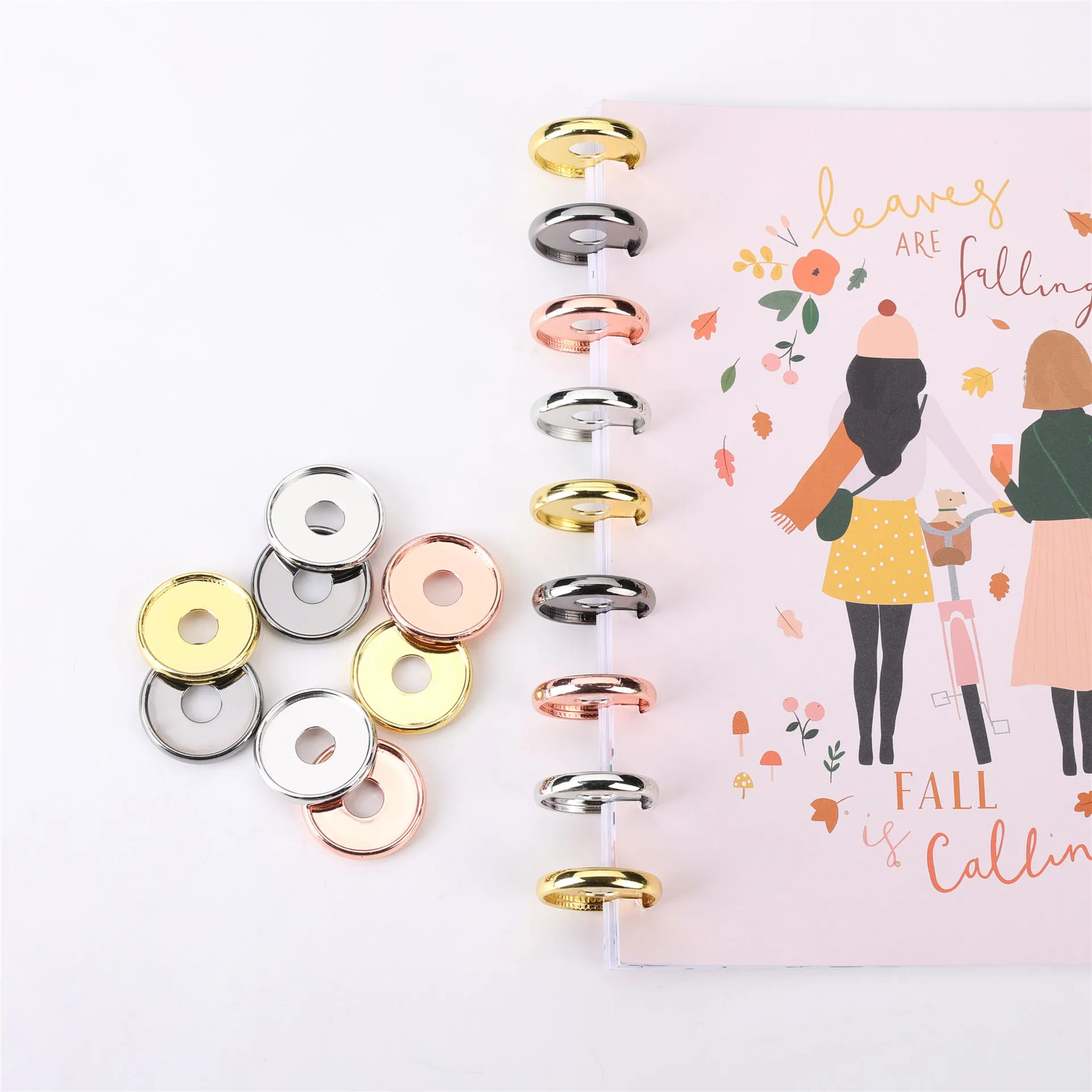 50 Stück 32 mm Buchbindung, Pilzloch-Scheibenring für Sammelalbum, Journal, Planer, Binderinge, Scrapbooking, Bindezubehör