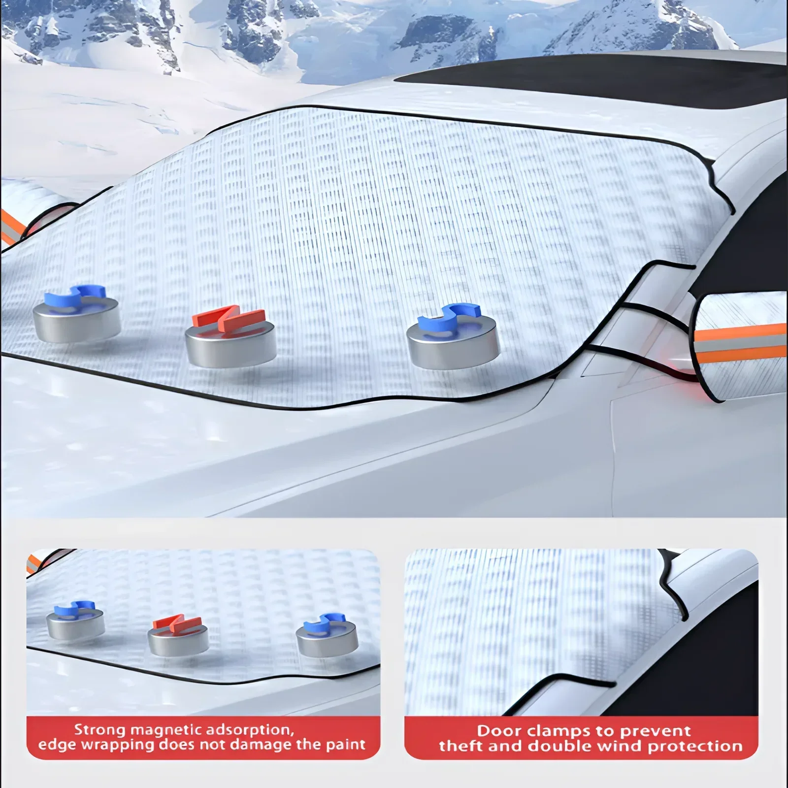 Accesorios de coche para Hongqi HQ9 Bestune M9 2022 ~ 2025, cubierta de nieve para parabrisas delantero, Protector solar contra heladas, piezas de automóvil impermeables