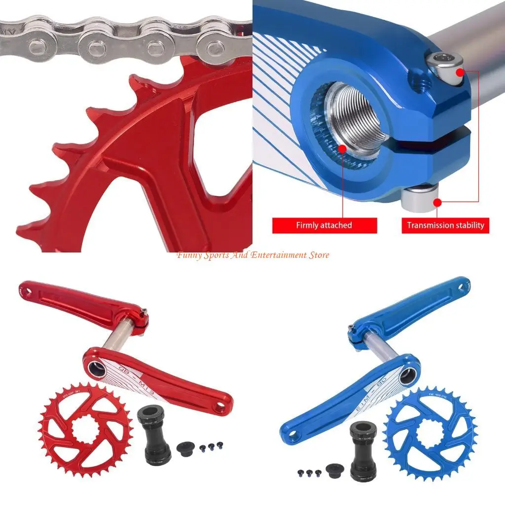 

C4DE Machined Mountain Bike Chainring Set With Reinforced 3 Bolt Locking Chromoly Steel Standard Thread