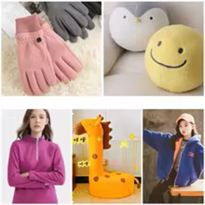 Afbeelding 4: Verdikte anti-pilling polar fleece stof Enkelzijdig gebreid kinderkledingmateriaal Zachte warme stof voor kinderkleding