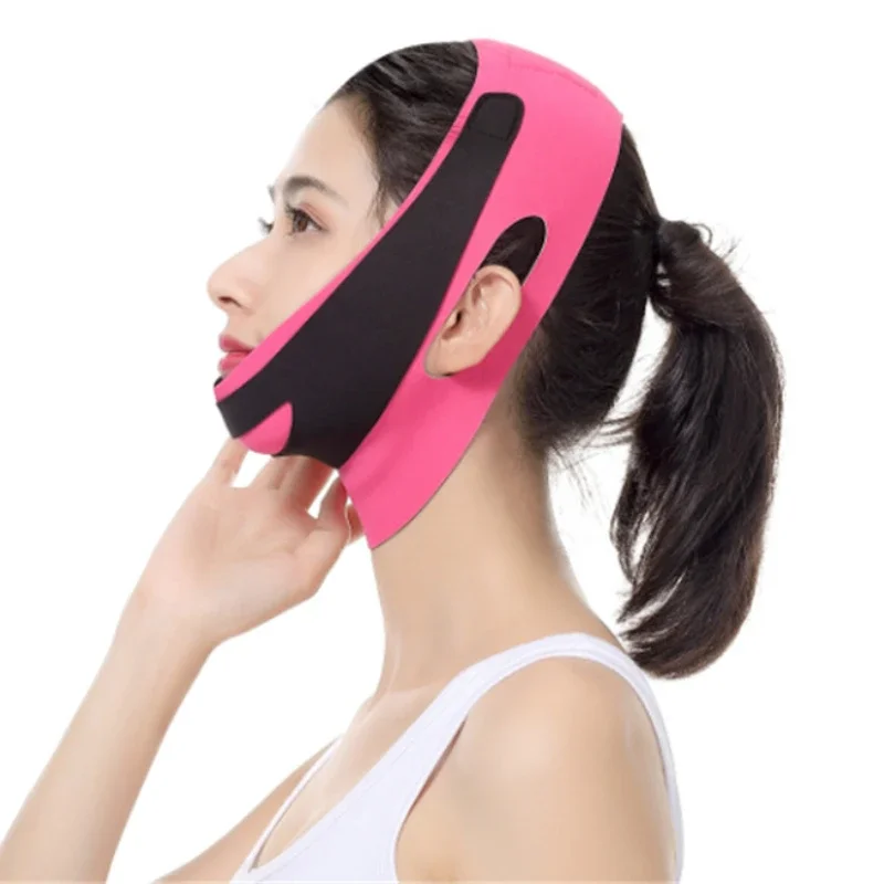 Face Slimming Bandage V Line Facial Shaper Elastic Double Chin Remover Lift Up Belt Face Massager Women Strap Skin Beauty Care