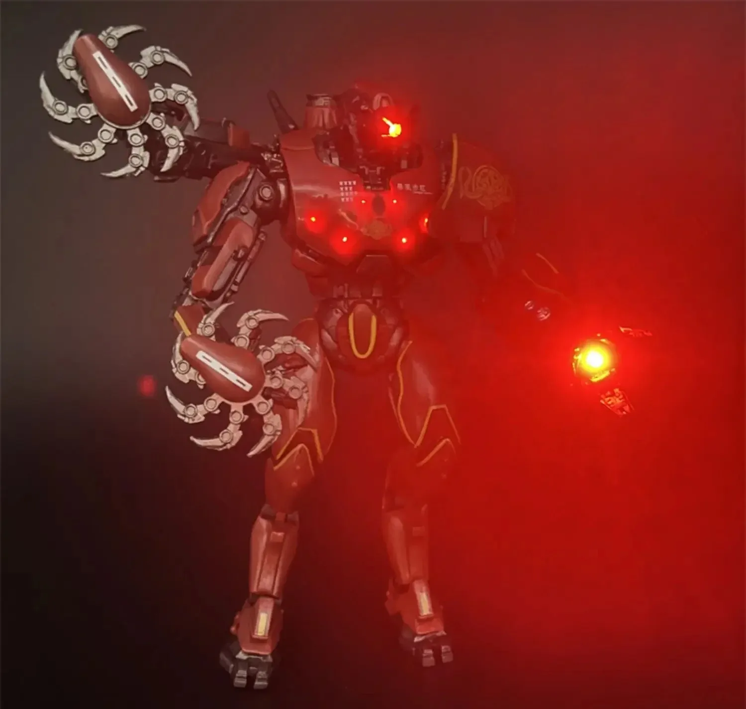 Фигурка аниме Pacific Rim Deluxe Light Edition Crimson Typhoon Light, фигурки героев, украшения, Рождественский подарок для детей, игрушки