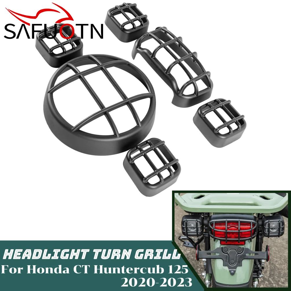 CT125 Headlight Grill Cover For Honda CT Huntercub 125 2020-2023 Motorcycle Turn Signal Taillight Lamp Protector Accessories