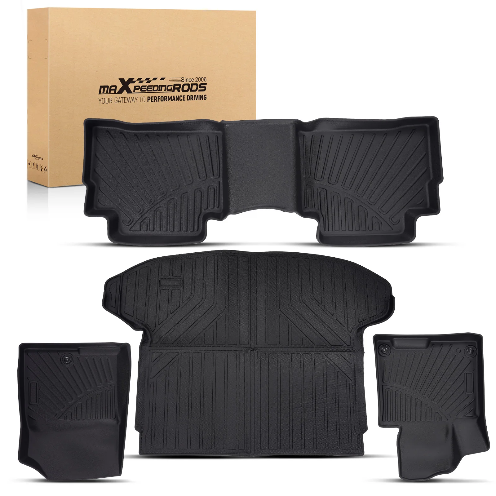 

Коврики для пола и багажника для Kia Sportage Hybrid 2023-2025, черные, водонепроницаемые