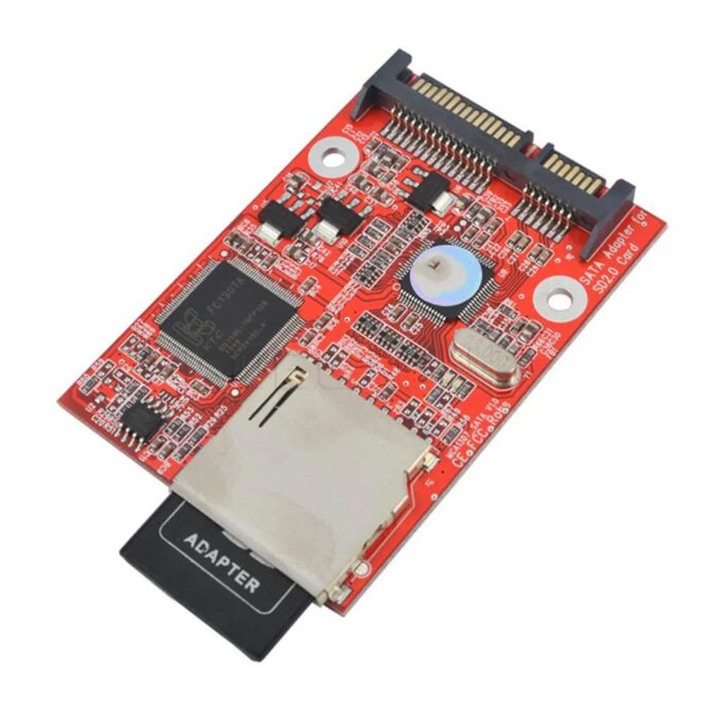 

Высокоскоростной адаптер MMC SDHC 2.0SATA к SD Адаптер SD-карты к SATA HDD Безопасное цифровое преобразование Адаптер HOT