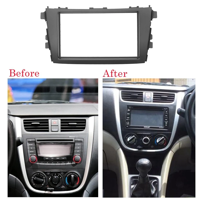 

2 Din Car Radio Fascia For Suzuki Celerio 2014+ DVD Stereo Frame Plate Adapter Mounting Dash Installation Bezel Trim Kit