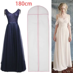 180cm Wedding Dress Bag Clothes Hanging Garment  Suit Coat Dust Cover Mothproof Home Storage Bag For Wedding Dresses