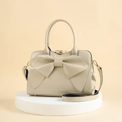 Elegant Patent Leather Tote Handbag - Removable shoulder strap,The big butterfly node is adorned with a very elegant handbagg