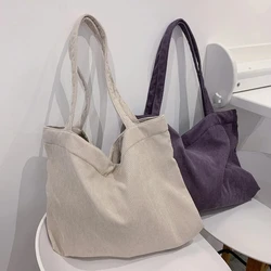 Corduroy Handbag for Women Shoulder Bag 2023 Today Free Shipping Shopper Girls Travel Reusable Thickened Large Capacity Tote Bag