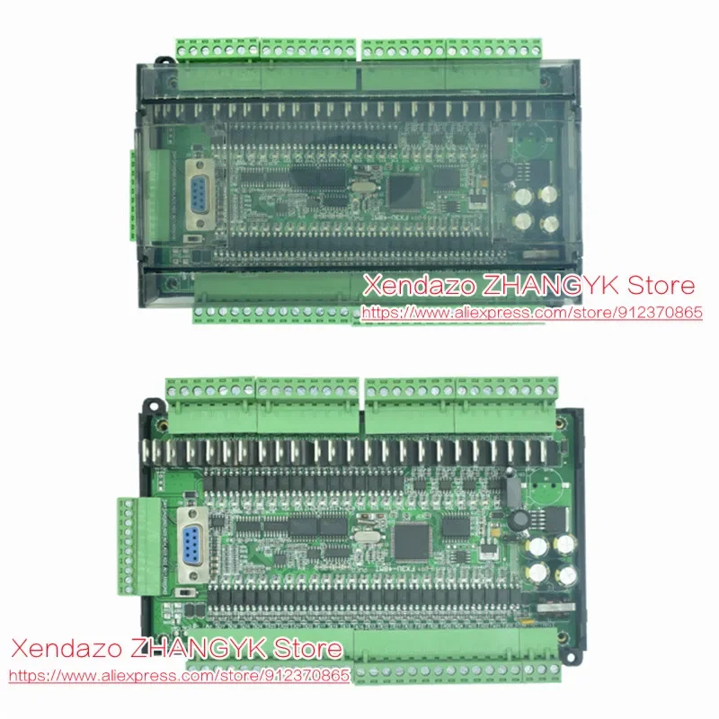 PLC Industrial control board FX3U-48MT FX3U-48MR Programmable Logic Controller High 24 Input 24 Output WITH shell Clock/485 CNA