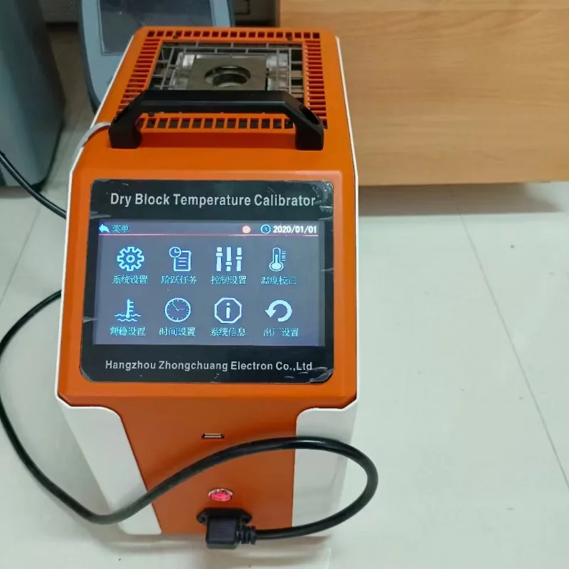 ET3820 Upgraded Dry Block Calibrator Temperature Calibrator -45C-660C with 6.2 Inch Color Touch Screen Portable Dry Body Furnace