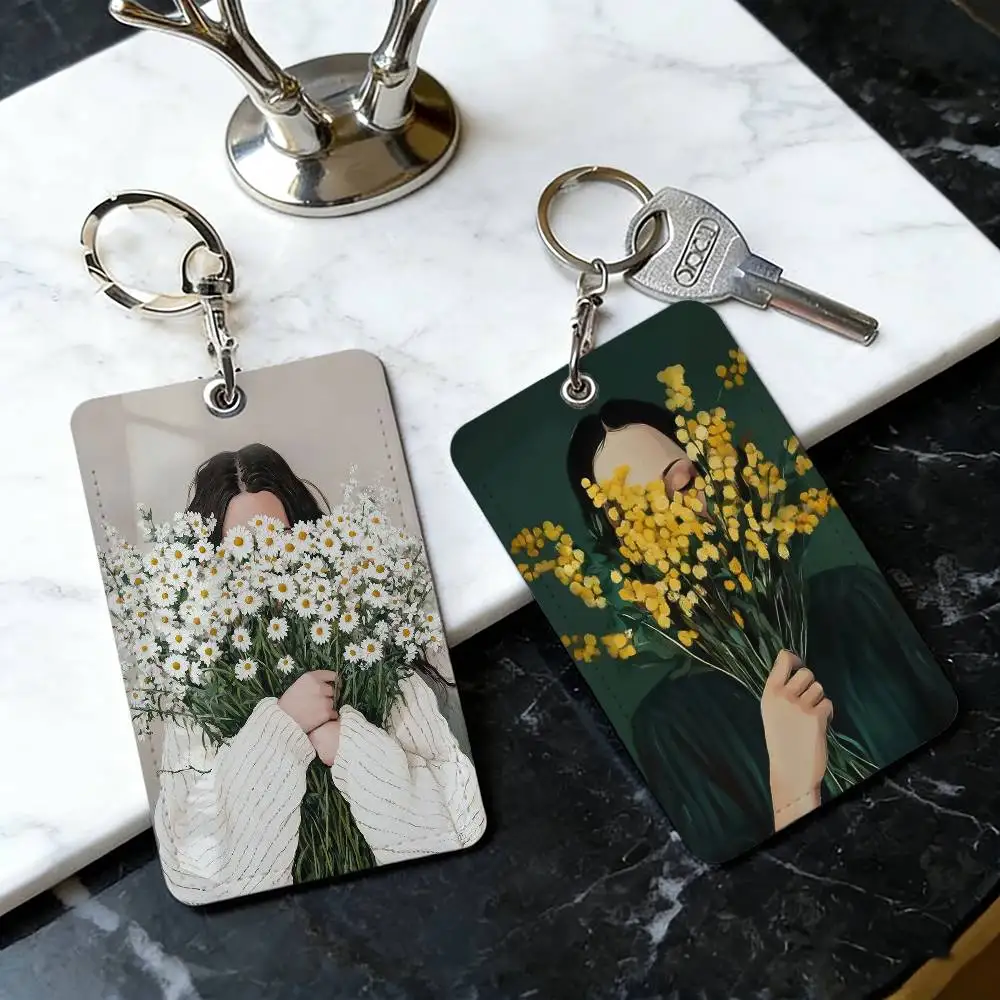 

M-minimalists Card Holder Keychain Badge Holder ID Card Pass Hang Rope Lariat Lanyard for Key Rings Accessories Gift