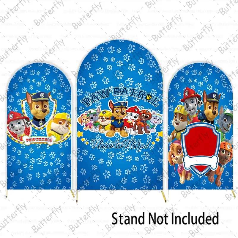 

Paw Patrol Arch Cartoon Marshall Chase Boy Birthday Party Backdrop Cover Baby Shower Background Photography Photo Skye Zuma