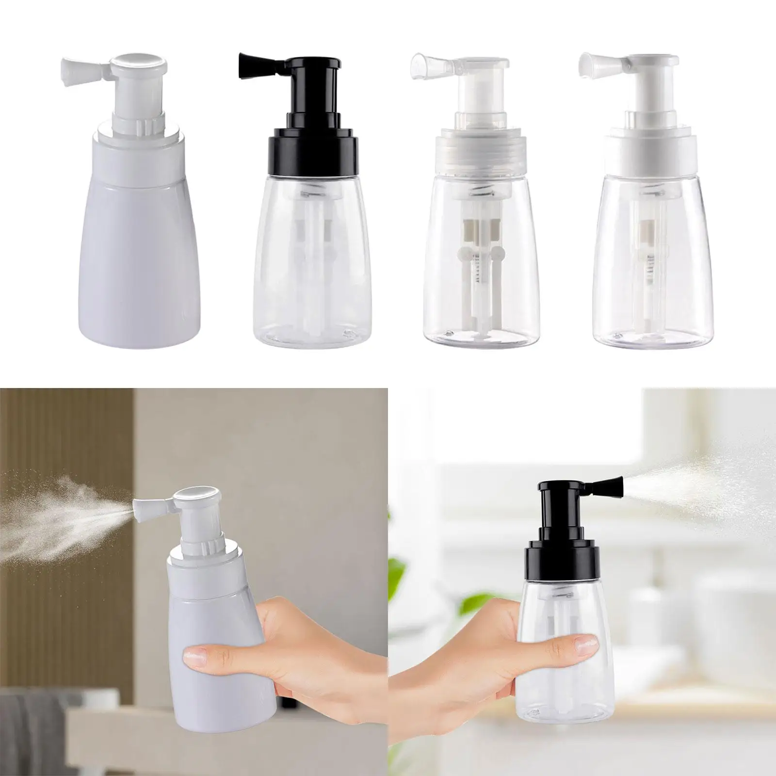 Empty Refillable Powder Spray Bottle Glitter Spray Pump for Craft Hairdressing Spray Bottle Powder Blower for Daily Use Travel