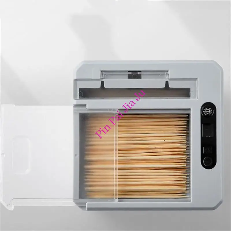 Fashion Dining Table Automatic Toothpick Holder Automatic Dispenser Container Table Decor Storage Box