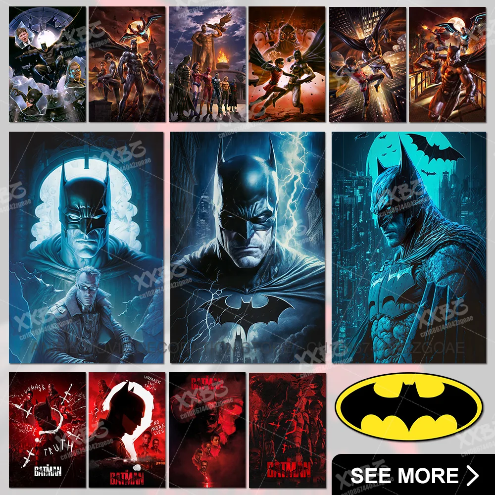 

Batman Movie Poster Justice League Canvas Paintings Bruce Wayne Home Decoration Joker Wall Art Prints Pictures For Living Room