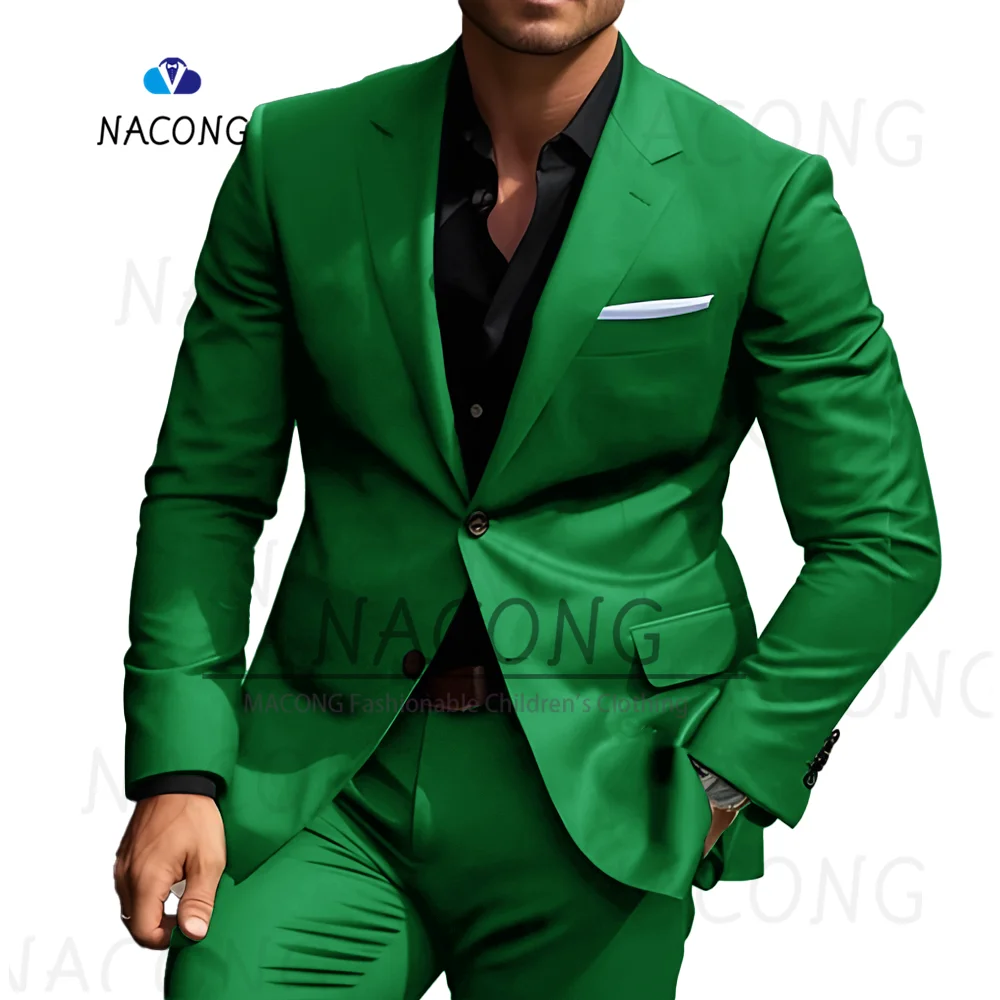 Men's Suit Custom Slim Suit 2-Piece Formal Jacket Pants Party Wedding Men Suit Jacket