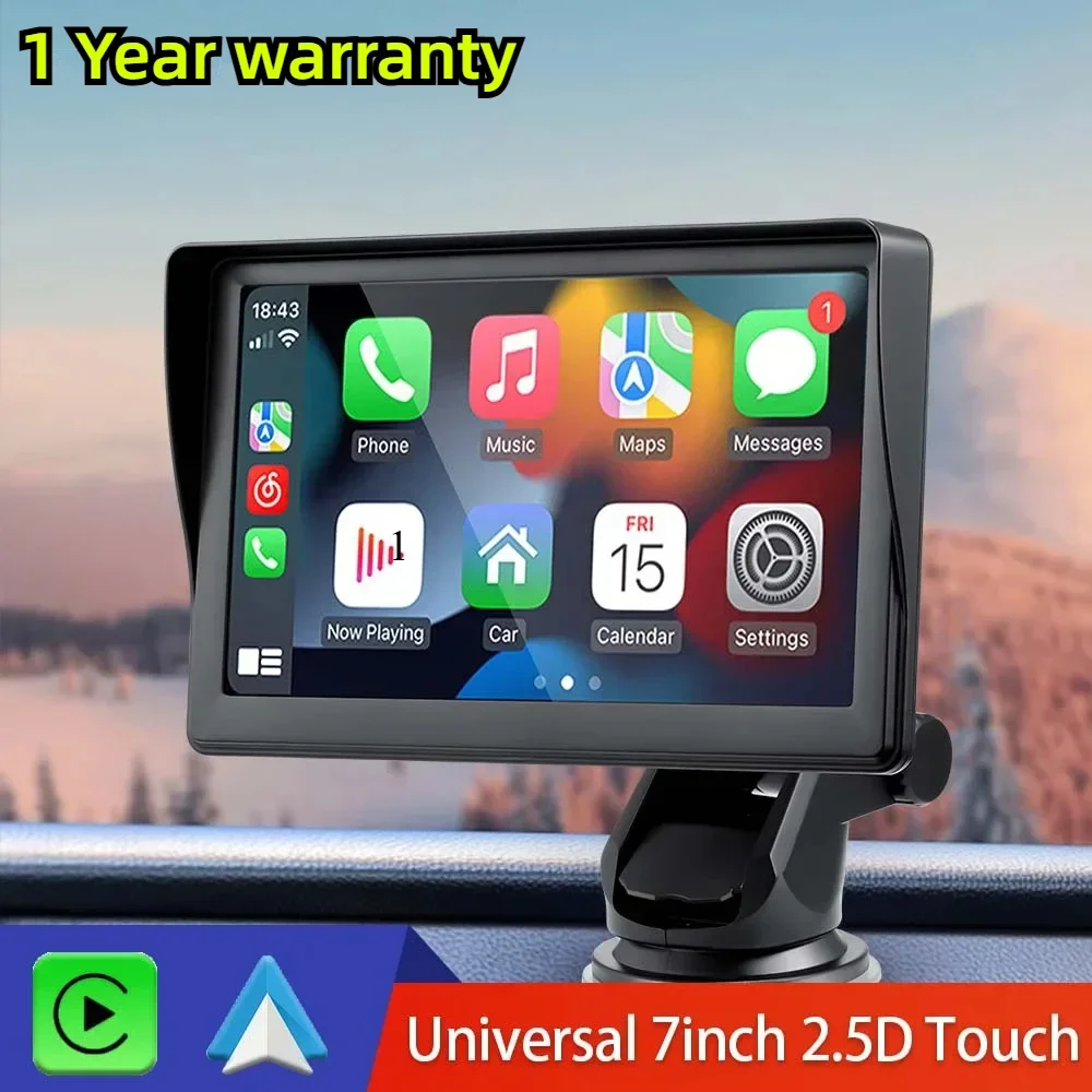 Universal 7-Inch Car Radio Video Player Wireless for Apple CarPlay Android Car Touch Screen Suitable for BMW TOYOTA KIA