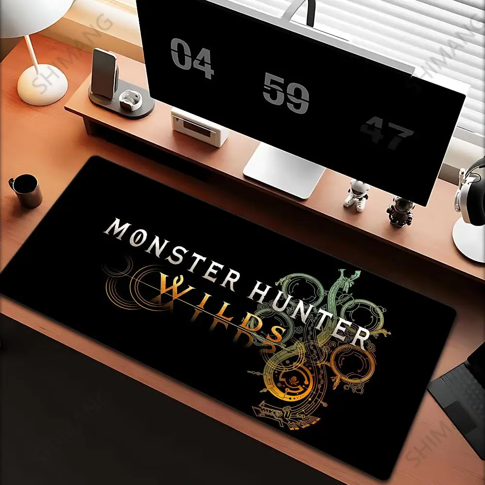 

MousePad Game Monster Hunter Wilds Mouse Pad Office Desk Pad Computer Gaming Accessories Stitch Edge Natural Rubber Keyboard Mat