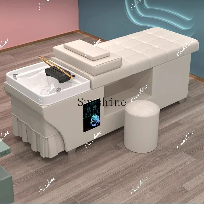 Thai hair salon barber shop special shampoo bed constant temperature water circulation fumigation  TF