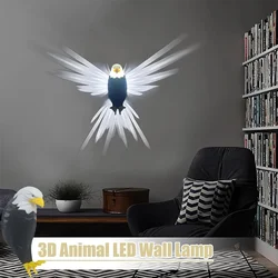 Xmas Bird Wall Lamp Owl Eagle Deer Lamp Shape Projector Modern Creative Atmosphere Sconce Light 3D Body Animal Lighting Lustre