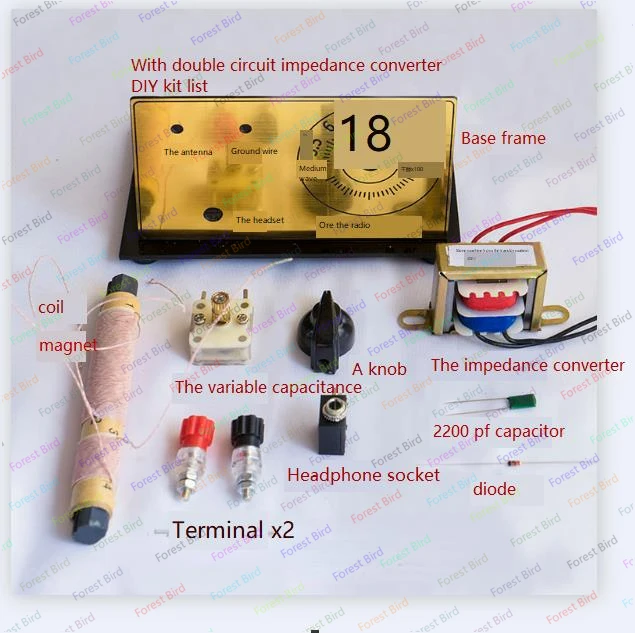 Ore Radio Ore Machine Dual Loop with Impedance Converter DIY Kit