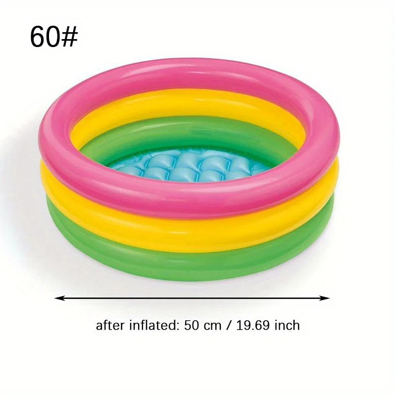 Summer Inflatable Pool Blow Up Pool Water Swimming Pool Round Pools for Beach Indoor Outdoor Garden Backyard Water Toys