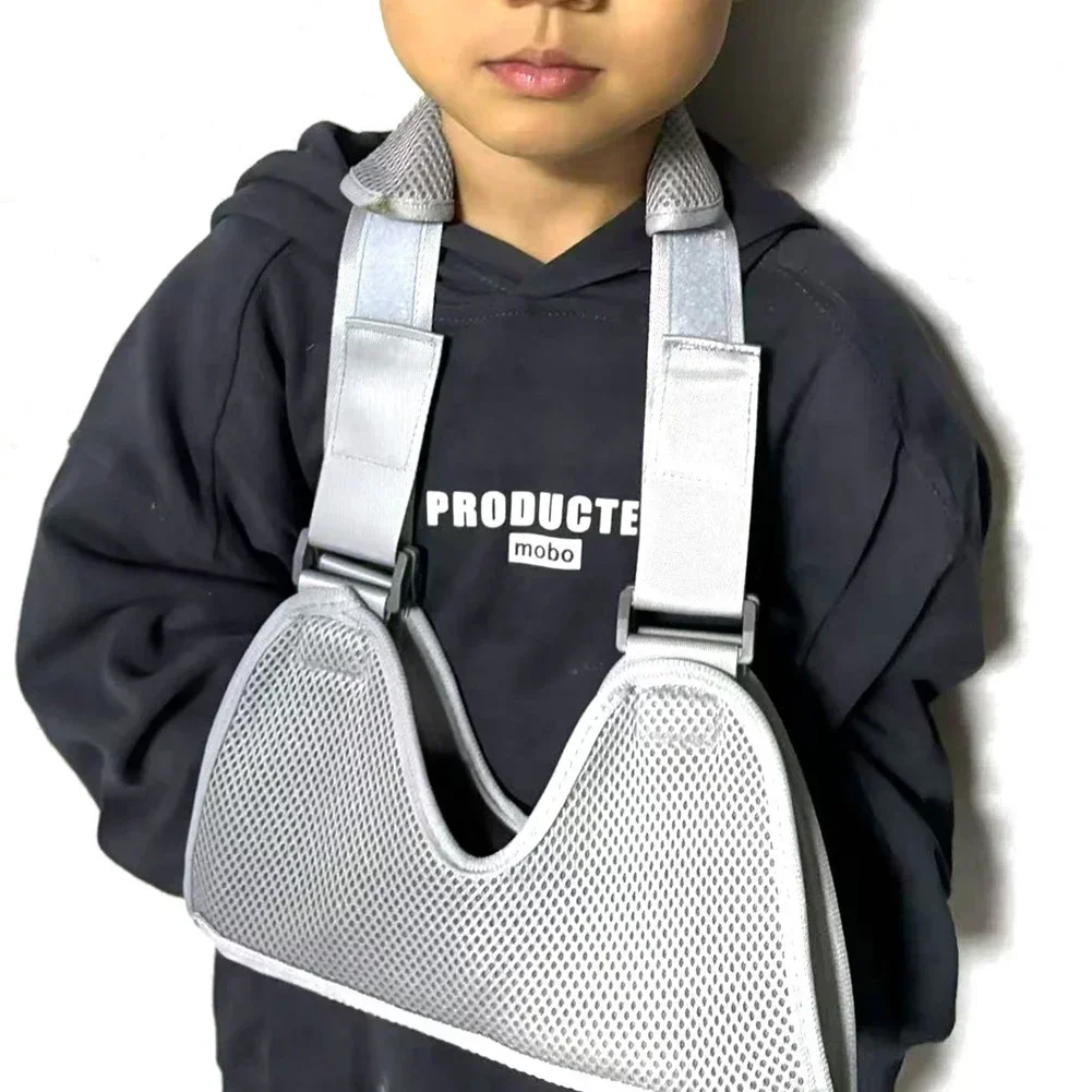 دعم ذراع حبال الساعد - حزام شبكي مسامي لجراحة الكسر، تثبيت بعد العملية الجراحية يناسب الأطفال والكبار #1