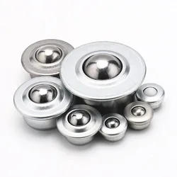 1/5pcs CY-8H/12H/15H/22H/30H Ball Transfer Ball Bearing Bullseye Wheels Carbon Steel / Nylon / SUS304 Stainless Steel