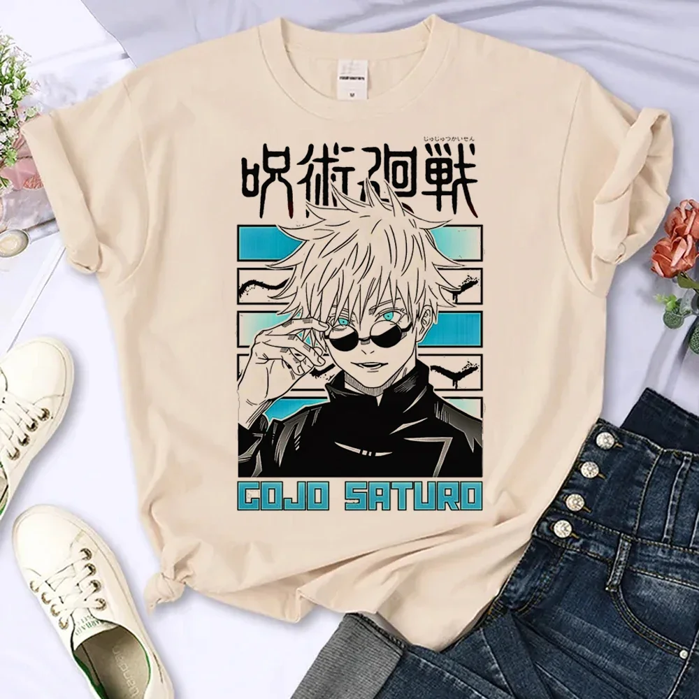 Jujutsu Kaisen t-shirts women Y2K streetwear t shirt girl y2k harajuku graphic clothing