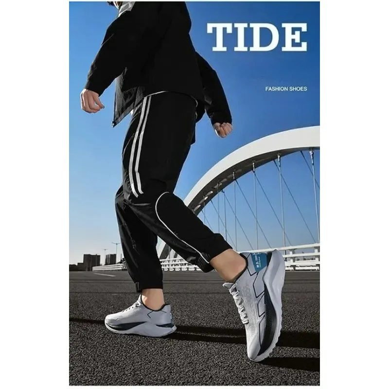 

Men's Sneakers Rebound Comfort Soft Air Cushion Lace-up Men Shoes Outdoor Large Size Casual Sports Running Shoes Marathon