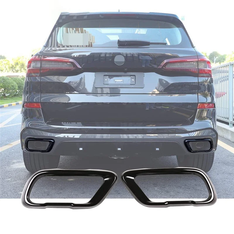 

Strict для BMW X5 G05 2021 2022, автомобильный глушитель, накладка на хвостовую трубу, комплект наружных аксессуаров из нержавеющей стали, комплект деталей