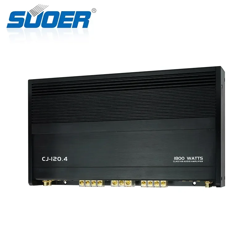 Suoer CJ-120.4 1500 watts class AB car amplifi full frequency 4 channels car amp