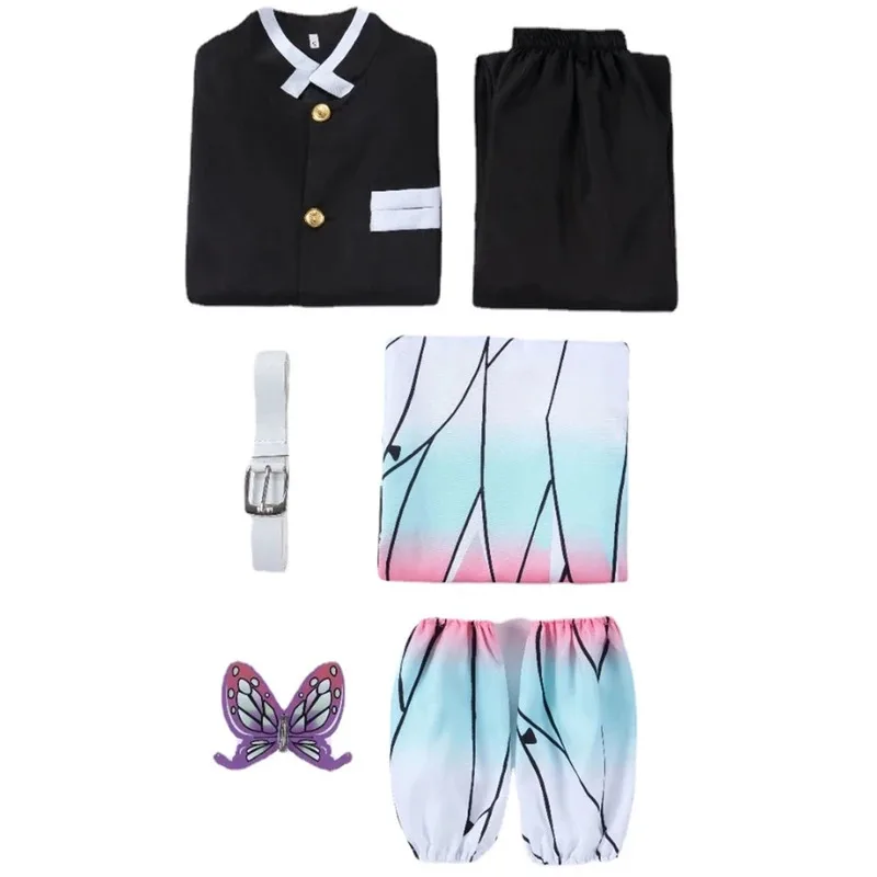 Kochou Shinobu Косплей Костюм Аниме Demon Slayer Косплей Арес Униформа Парик Хэллоуин Костюм Для Взрослых