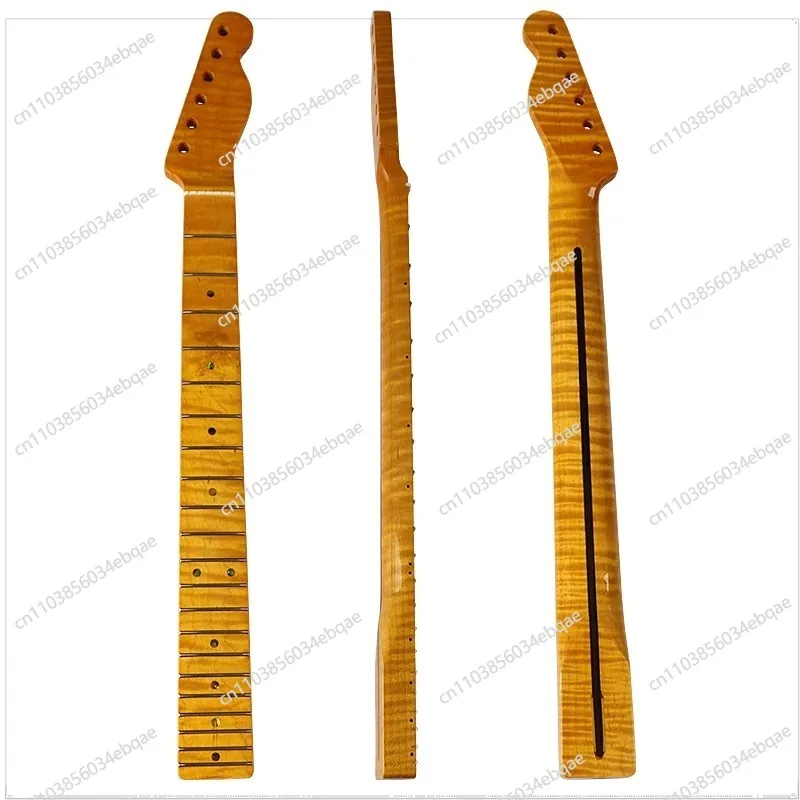 

For 21-fret Integrated Electric Guitar Tiger Pattern Neck Maple Bright Light Guitar Handle Modified DIY Musical Instrument
