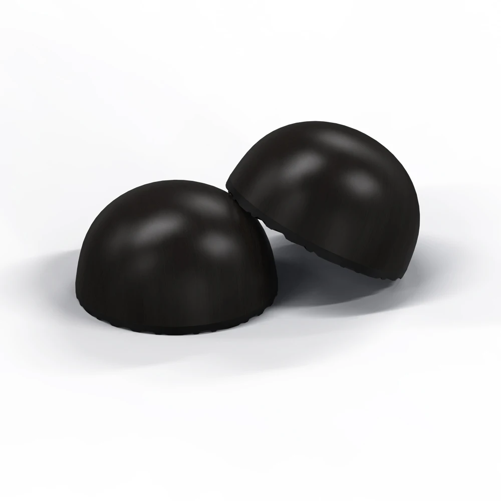 Audiocrast HIFI Audio Hemisphere คอลัมน์ลำโพงเครื่องขยายเสียงโช้คอัพฟุต Pad การสั่นสะเทือนยืน Ebony ฟุต